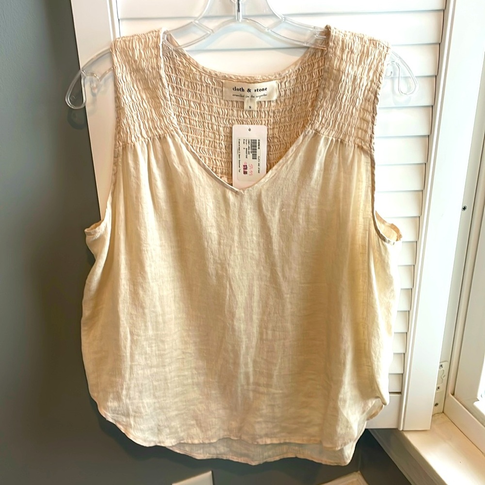 Cloth & Stone linen tank NWT